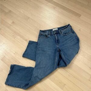 Abercrombie & Fitch Women's Straight Leg Blue Jeans
